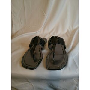 DKNY Halcott Black Thong Sandals Flip Flops Casual Summer Shoes‎ US 6.5